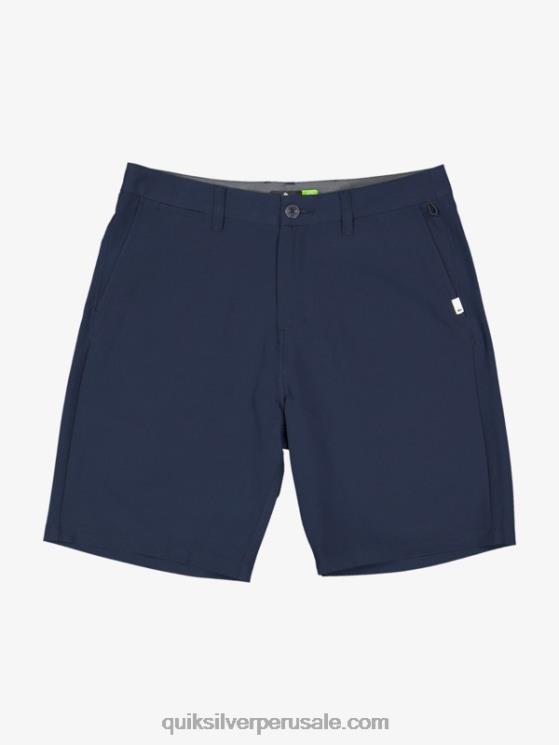 Quiksilver N8LNT142 hombres chaqueta azul marino pantalones cortos híbridos Ocean Union Amphibian 20