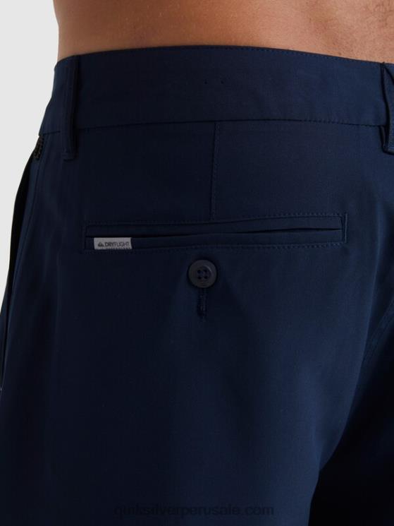 Quiksilver N8LNT142 hombres chaqueta azul marino pantalones cortos híbridos Ocean Union Amphibian 20