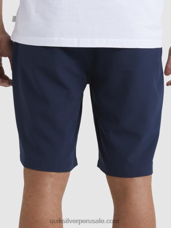 Quiksilver N8LNT142 hombres chaqueta azul marino pantalones cortos híbridos Ocean Union Amphibian 20