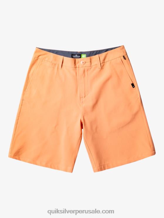 Quiksilver N8LNT143 hombres bronceado cobre pantalones cortos híbridos Ocean Union Amphibian 20