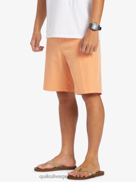 Quiksilver N8LNT143 hombres bronceado cobre pantalones cortos híbridos Ocean Union Amphibian 20