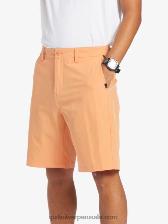 Quiksilver N8LNT143 hombres bronceado cobre pantalones cortos híbridos Ocean Union Amphibian 20