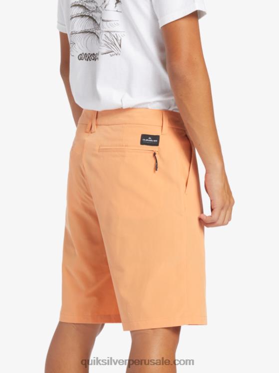 Quiksilver N8LNT143 hombres bronceado cobre pantalones cortos híbridos Ocean Union Amphibian 20
