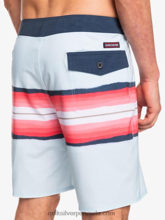Quiksilver N8LNT1447 hombres gris azulado shorts de baño surfsilk resin tint 19