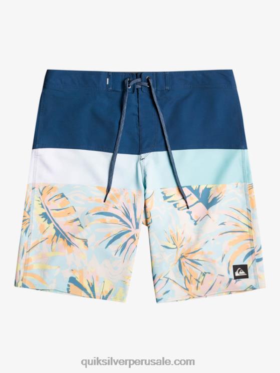 Quiksilver N8LNT1450 hombres insignias azules shorts de playa surfsilk panel 20
