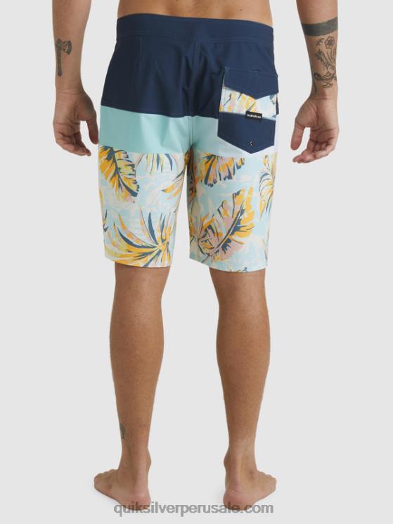 Quiksilver N8LNT1450 hombres insignias azules shorts de playa surfsilk panel 20