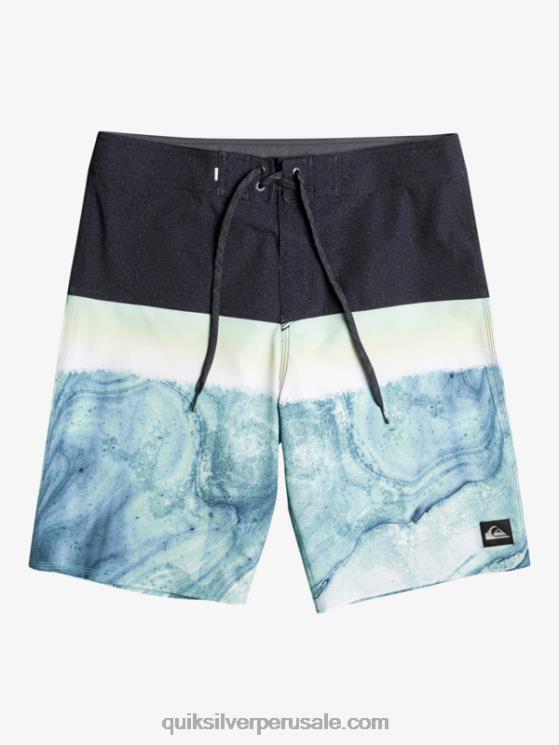 Quiksilver N8LNT1451 hombres ceniza verde shorts de playa surfsilk panel 20