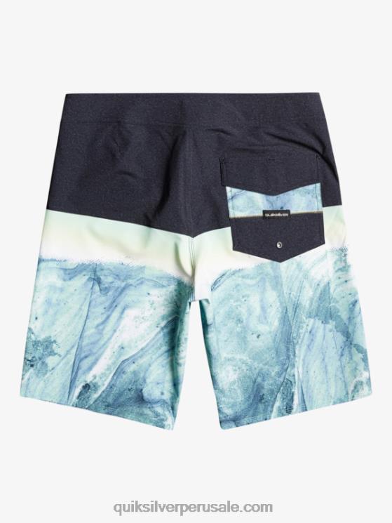Quiksilver N8LNT1451 hombres ceniza verde shorts de playa surfsilk panel 20