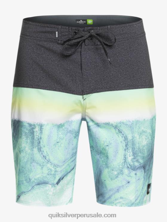 Quiksilver N8LNT1451 hombres ceniza verde shorts de playa surfsilk panel 20