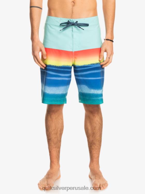 Quiksilver N8LNT1455 hombres piscina verde shorts de playa surfsilk panel 20