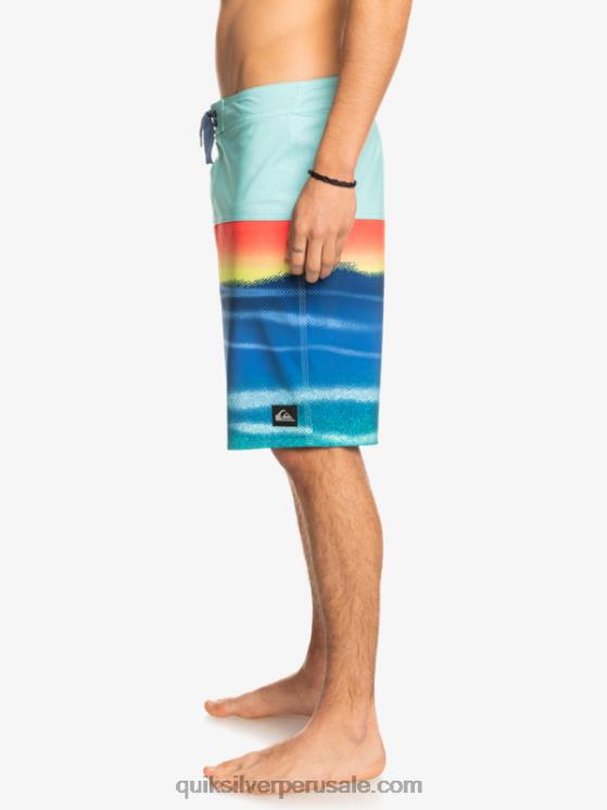 Quiksilver N8LNT1455 hombres piscina verde shorts de playa surfsilk panel 20