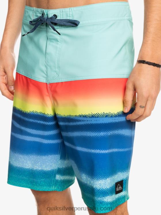 Quiksilver N8LNT1455 hombres piscina verde shorts de playa surfsilk panel 20