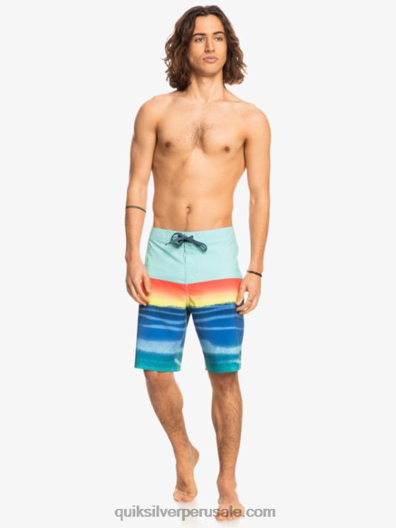 Quiksilver N8LNT1455 hombres piscina verde shorts de playa surfsilk panel 20