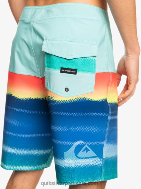 Quiksilver N8LNT1455 hombres piscina verde shorts de playa surfsilk panel 20