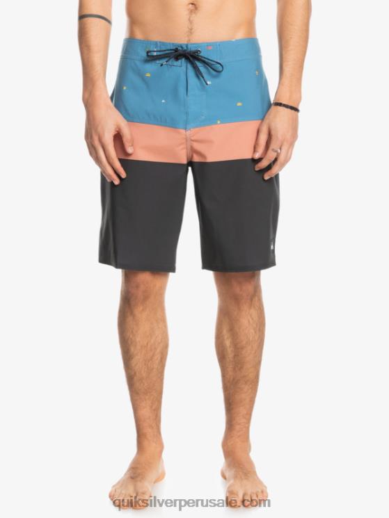 Quiksilver N8LNT1458 hombres azul provincial shorts de playa surfsilk panel 20