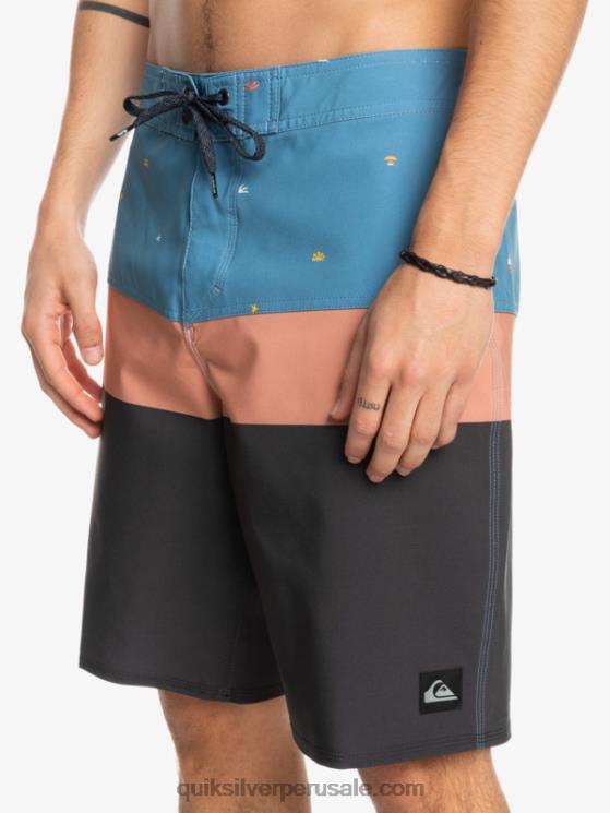 Quiksilver N8LNT1458 hombres azul provincial shorts de playa surfsilk panel 20