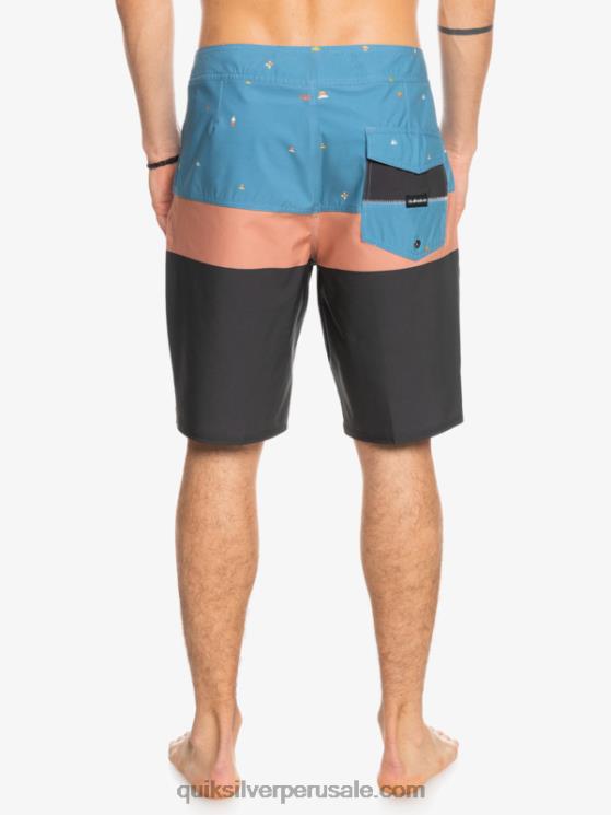 Quiksilver N8LNT1458 hombres azul provincial shorts de playa surfsilk panel 20