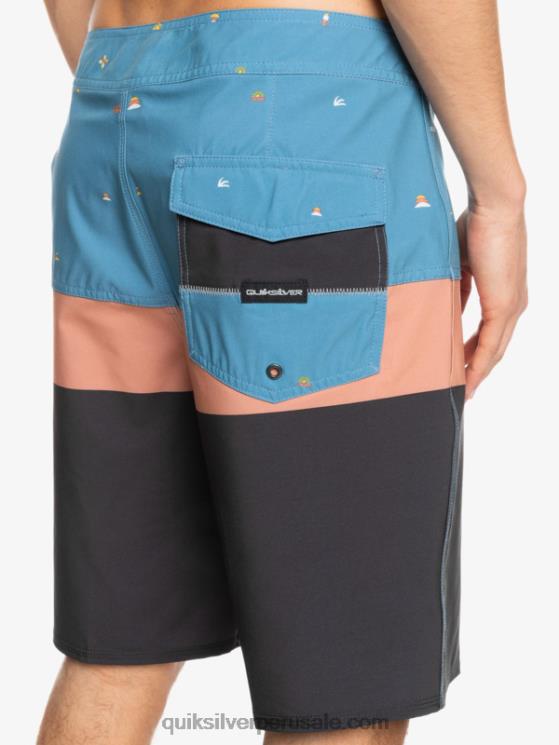 Quiksilver N8LNT1458 hombres azul provincial shorts de playa surfsilk panel 20