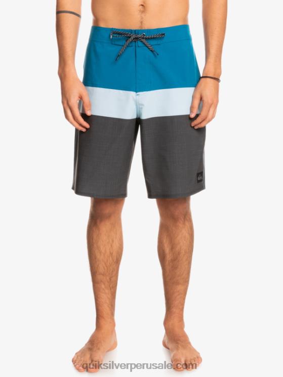 Quiksilver N8LNT1462 hombres gris azulado shorts de playa surfsilk panel 20