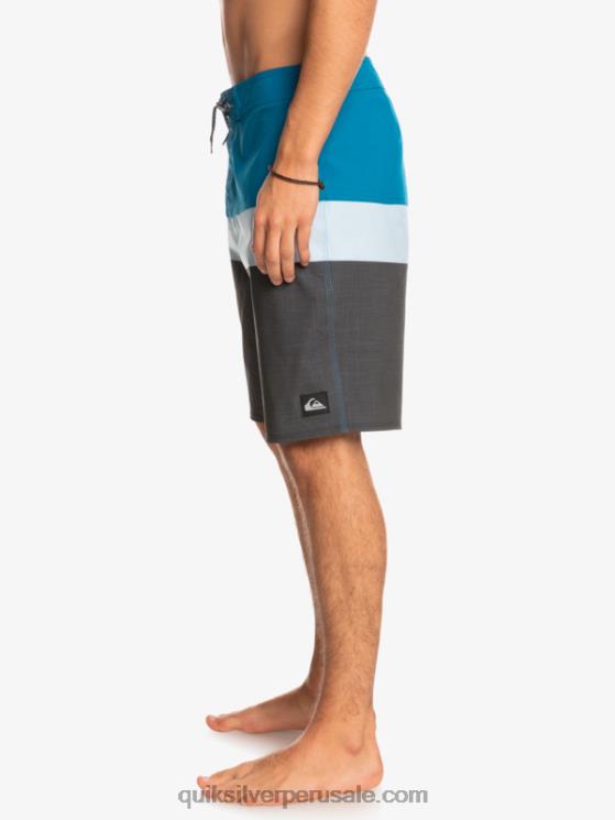 Quiksilver N8LNT1462 hombres gris azulado shorts de playa surfsilk panel 20