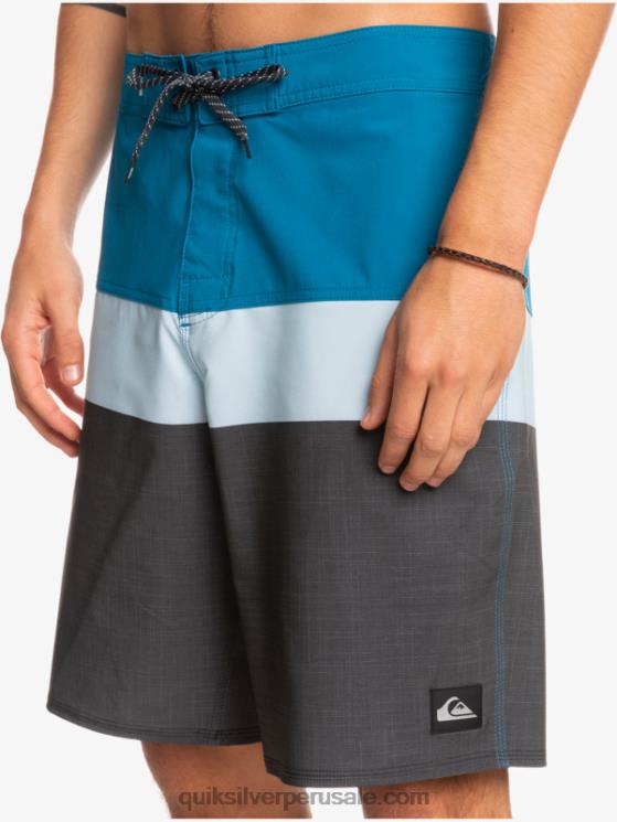 Quiksilver N8LNT1462 hombres gris azulado shorts de playa surfsilk panel 20
