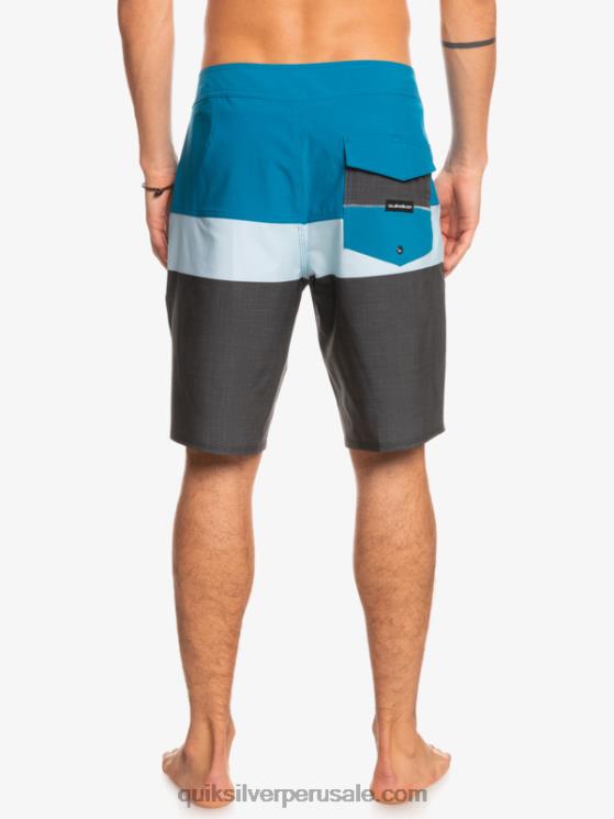 Quiksilver N8LNT1462 hombres gris azulado shorts de playa surfsilk panel 20