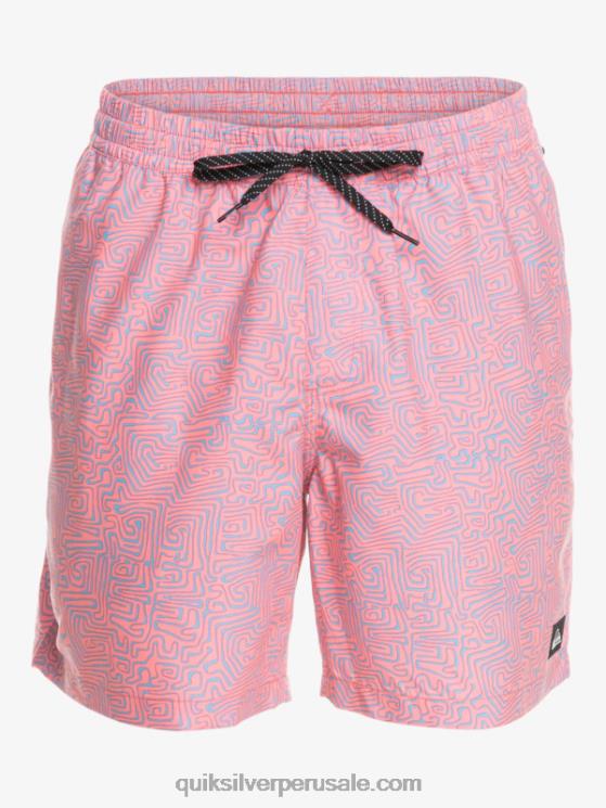 Quiksilver N8LNT1466 hombres látigo de durazno mezcla todos los días 17 voleas