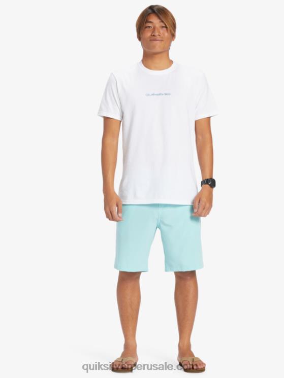 Quiksilver N8LNT146 hombres Angel Azul pantalones cortos híbridos Ocean Union Amphibian 20