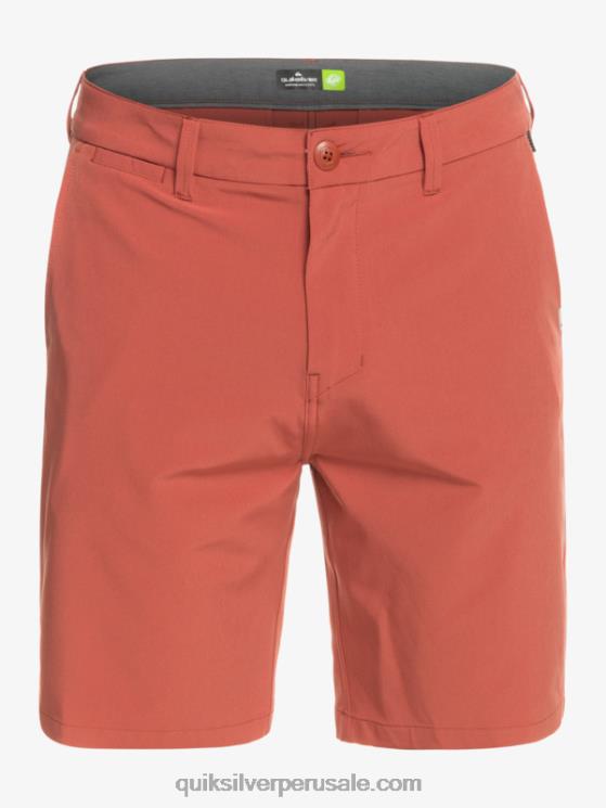 Quiksilver N8LNT147 hombres Marsala pantalones cortos híbridos Ocean Union Amphibian 20
