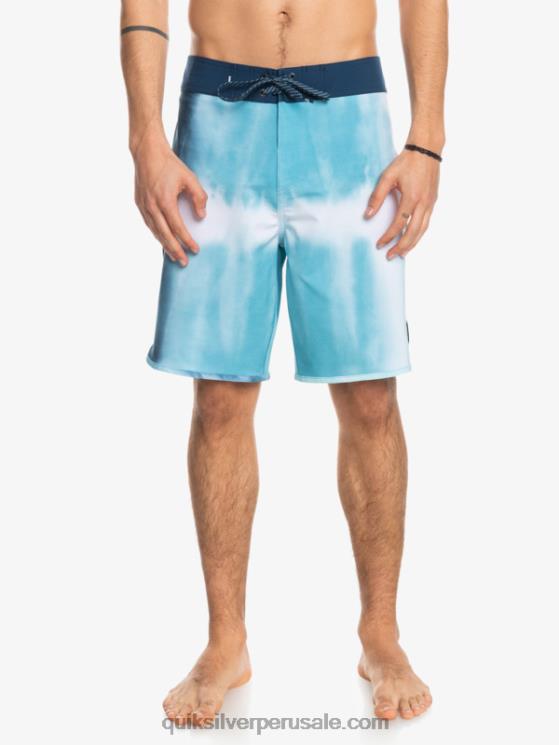 Quiksilver N8LNT1494 hombres delph azul shorts de playa surfsilk festoneado 19