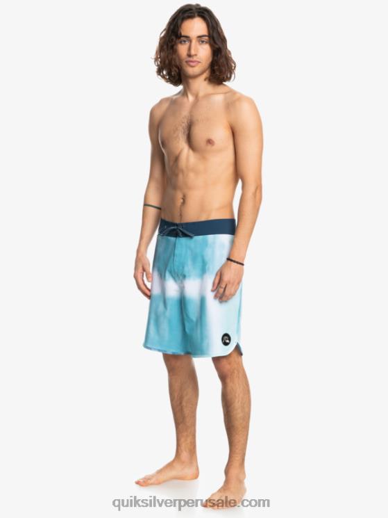 Quiksilver N8LNT1494 hombres delph azul shorts de playa surfsilk festoneado 19