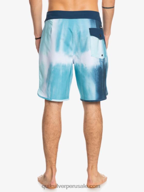Quiksilver N8LNT1494 hombres delph azul shorts de playa surfsilk festoneado 19