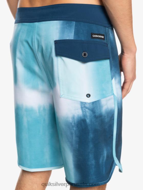 Quiksilver N8LNT1494 hombres delph azul shorts de playa surfsilk festoneado 19