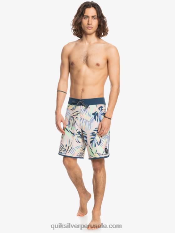 Quiksilver N8LNT1495 hombres látigo de durazno shorts de playa surfsilk festoneado 19