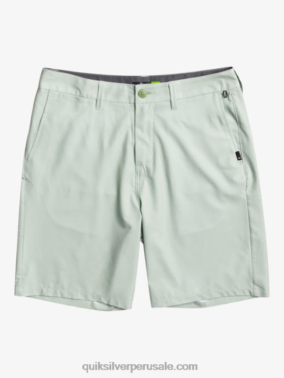 Quiksilver N8LNT149 hombres salvia del desierto pantalones cortos híbridos Ocean Union Amphibian 20