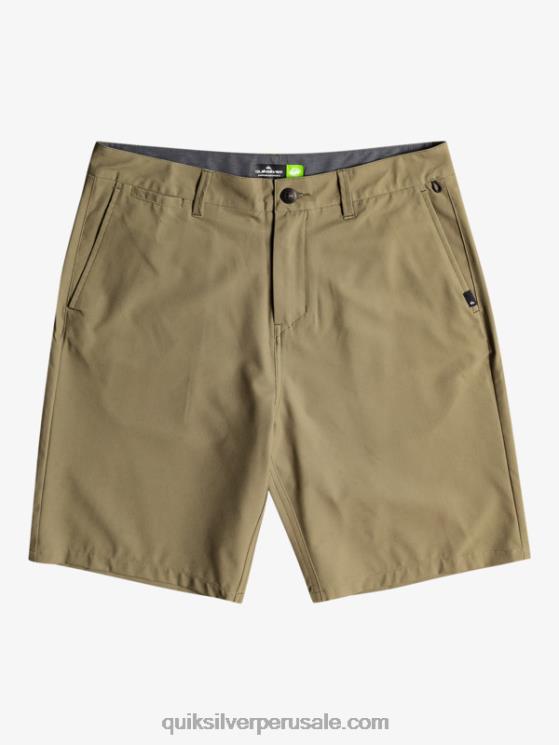 Quiksilver N8LNT150 hombres hoja de uva pantalones cortos híbridos Ocean Union Amphibian 20