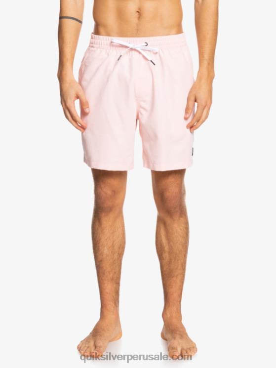 Quiksilver N8LNT1527 hombres Rosa suave todos los días 17 voleas