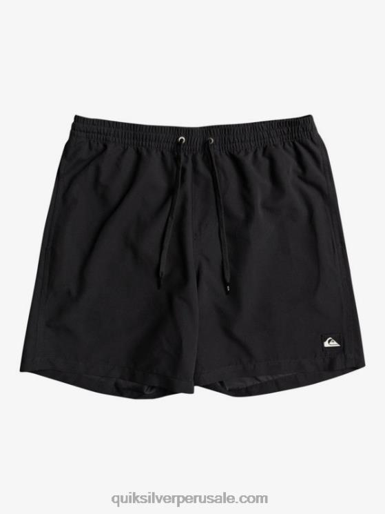 Quiksilver N8LNT1528 hombres negro todos los días 17 voleas