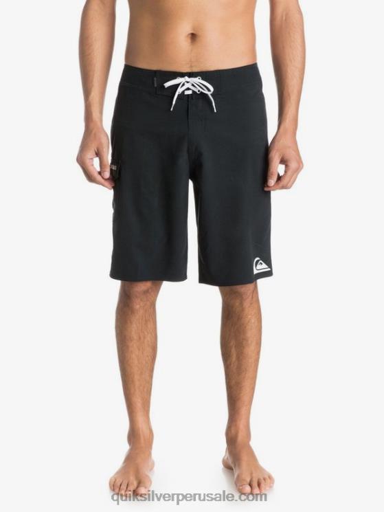 Quiksilver N8LNT1536 hombres negro shorts de baño todos los días 21