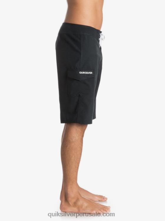 Quiksilver N8LNT1536 hombres negro shorts de baño todos los días 21