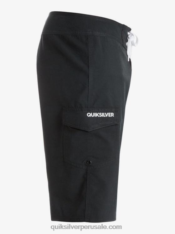 Quiksilver N8LNT1536 hombres negro shorts de baño todos los días 21
