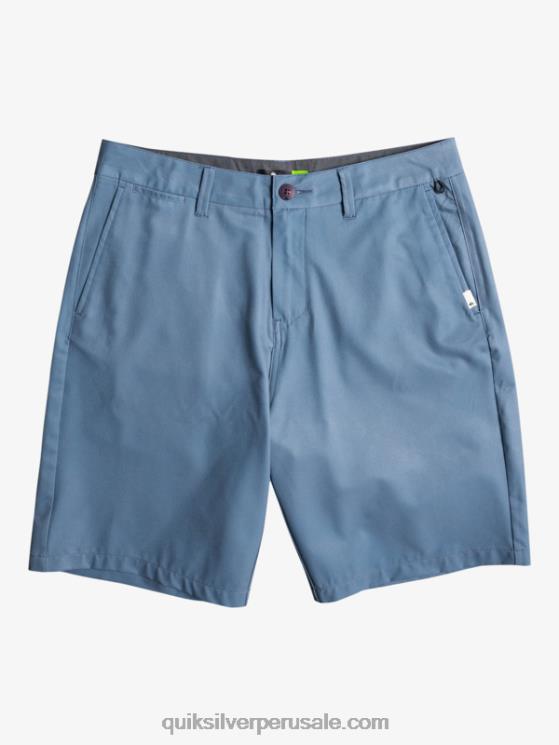 Quiksilver N8LNT153 hombres espejismo azul pantalones cortos híbridos Ocean Union Amphibian 20