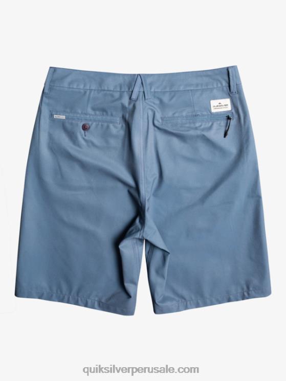 Quiksilver N8LNT153 hombres espejismo azul pantalones cortos híbridos Ocean Union Amphibian 20