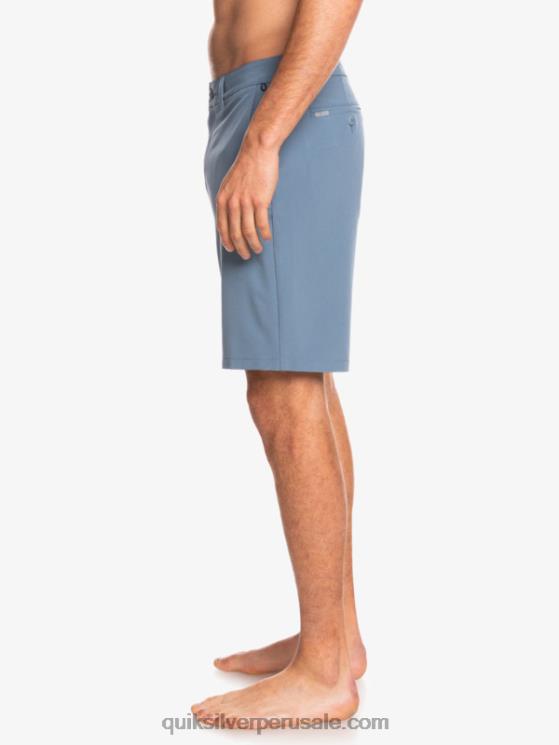 Quiksilver N8LNT153 hombres espejismo azul pantalones cortos híbridos Ocean Union Amphibian 20