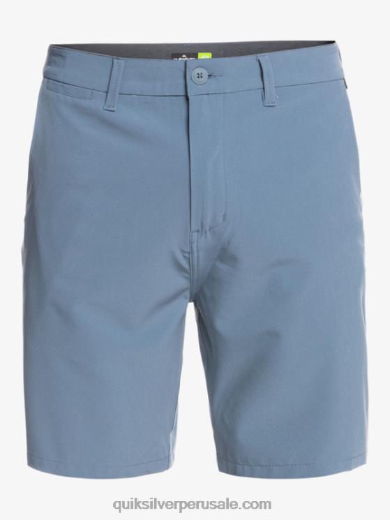 Quiksilver N8LNT153 hombres espejismo azul pantalones cortos híbridos Ocean Union Amphibian 20