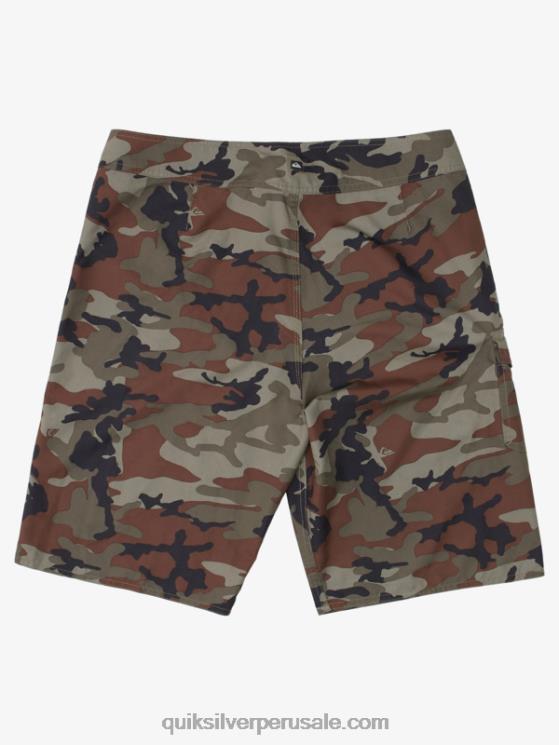Quiksilver N8LNT1540 hombres camuflaje amazonas shorts de baño todos los días 21