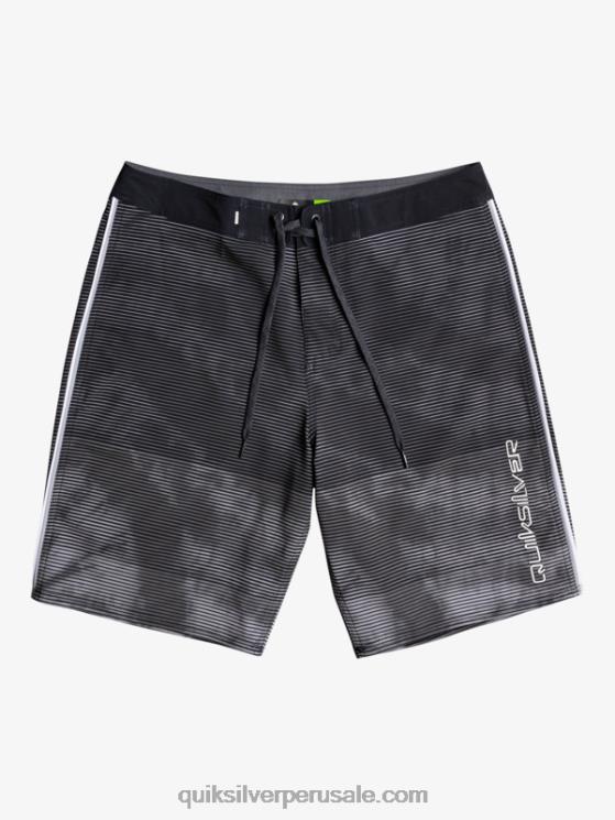Quiksilver N8LNT1593 hombres negro surfsilk masivo 20 shorts de baño