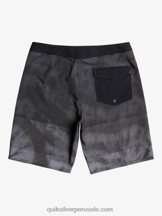 Quiksilver N8LNT1593 hombres negro surfsilk masivo 20 shorts de baño