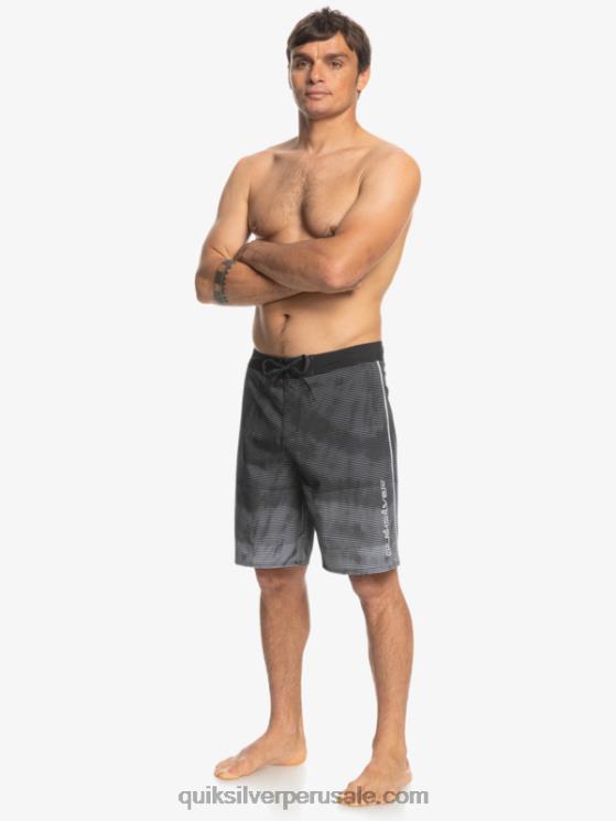 Quiksilver N8LNT1593 hombres negro surfsilk masivo 20 shorts de baño