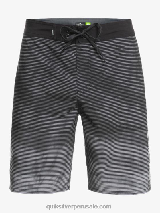 Quiksilver N8LNT1593 hombres negro surfsilk masivo 20 shorts de baño